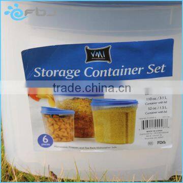 Plastic Food Storage Cereal Container Box