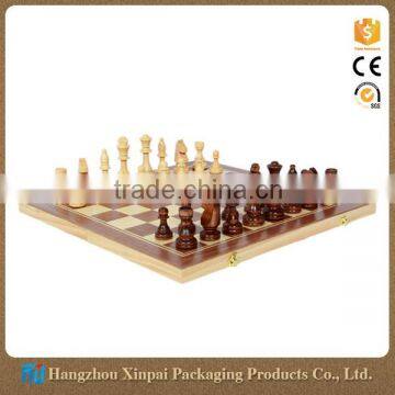 Wholesale Custom Foldable Wooden Gift Board Chess Set