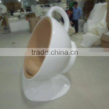 FRP Fiberglass Coffee Cup Shaped Chair photo-6