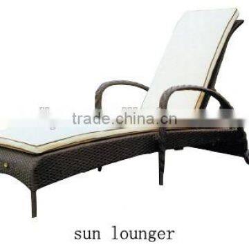modern luxury outdoor leisure rattan/wicker daybed sun lounger wicker lounger