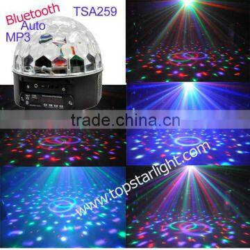ali epxress China best price led ball TSA259 Indoor Bluetooth LED Crystal disco ball Light. 6pcs*1W RGBWYV small ball