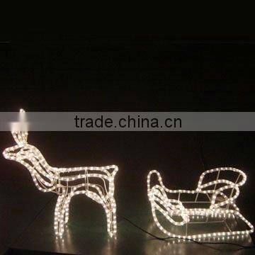 christmas led Reindee Fancy LED magic colour christmas lights for outdoor project/LED 3D motif christmas deer snowman