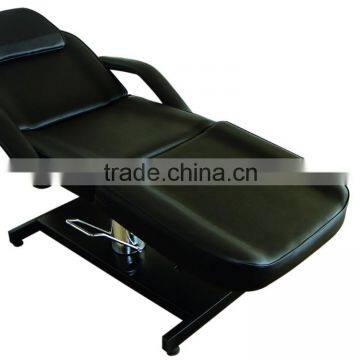 2015 hot supply hydraulic salon beauty bed with high quality iron with chrome base