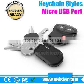 keychain micro mini usb cable sync data and charge for Samsung