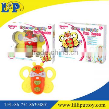 Interesting baby musical cartoon mini bee toy with light