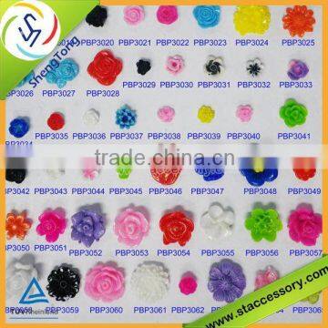 DIY resin flower bead or sticker plastic flowers