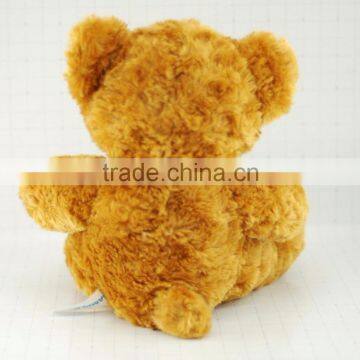 Brown Tan Plush Bow Teddy Bear Toys