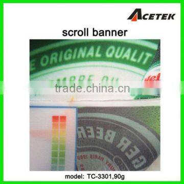 waterproof good stretch scroll fabric for flag