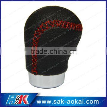 High Quality Custom Gear Knob Leather Red Stitch