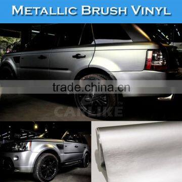 CARLIKE Chrome Metallic Brushed Silver PVC Film Car Body Wrap photo-4