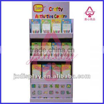 3-tay pallet display racts for A4 books or brochures