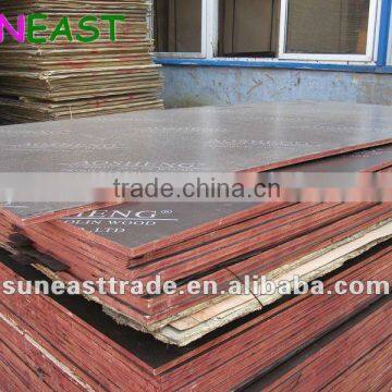 china concrete shuttering black or brown film faced plywood can be used four times at least