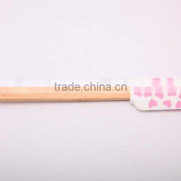 Heart shape Silicone Spatulas with wood Handles for promotion