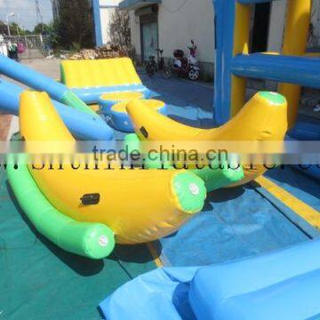 2015 water toy inflatable banana seesaw