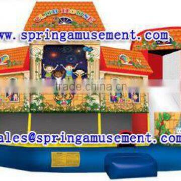 Top design and funny inflatable commercial jumper and slide, inflatable combo for festival, inflatable bouncer SP-C6019