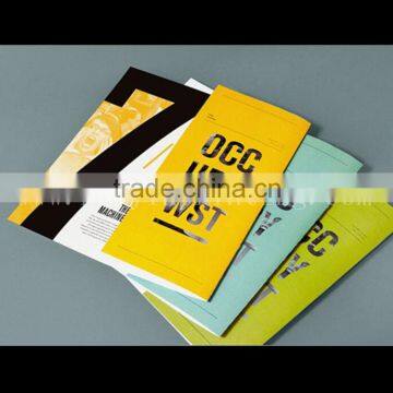 Colorful saddle stitch binding brochure/ printing from china