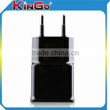 China Manufacture Professional Dual Port 5V 2.4A Flat USB Wall Charger