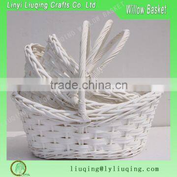 cheap 3 tier wicker gift basket empty