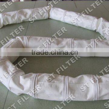 Dacron Dust 500 Micron Filter Bag,water Oil Repellent Filter Bag for Steel Industry Dia 150x5000mm