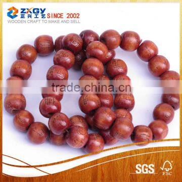 Hot sale art craft 15mm 18mm custom cheap wood beads for necklace