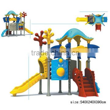 Outdoor children plastic swing slide