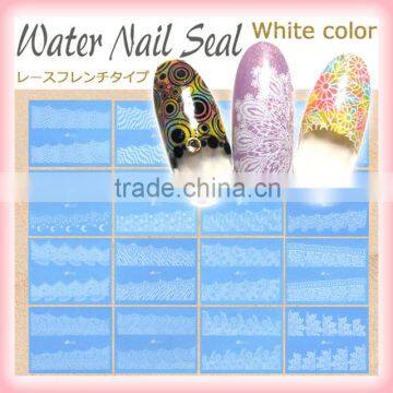 Fashionable white nail art sticker for kids DIY