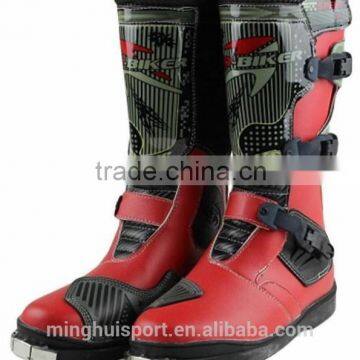 Hot style Leather Motorcycle Waterproof Boots China Motocross Racing Boots