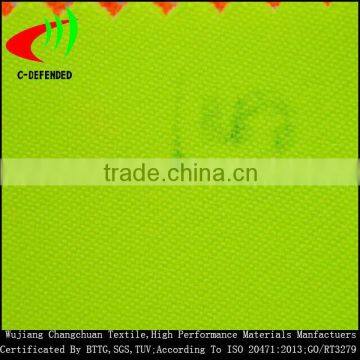 hi vis high reflective polyester fluorescent gaberdine fabric for workwear