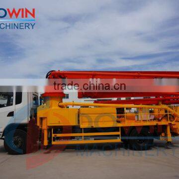 Dowin 37m truck-mounted concrete pump with HOWO chassis