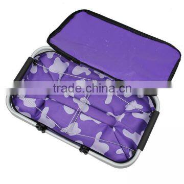 Aluminium Frame Collapsible 600D Polyester Insulated Picnic Basket
