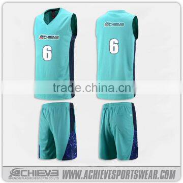 sublimation basketball singlet jersey, green basketball uniforms                        
                                                                                Supplier's Choice