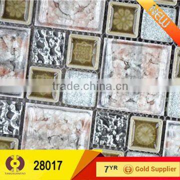 Sugar jade ceramic tile bathroom tile design mosaic glass (28017)