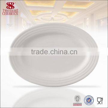 white body crockery porcelain new bone china plate for hotel