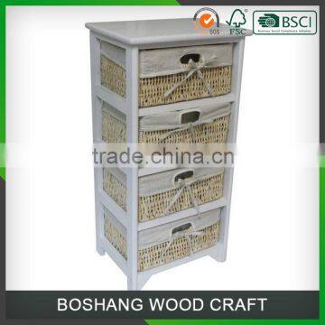 OEM Wicker Storage Chest Basket Drawer Cabinet