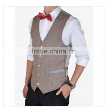 Mens Fashion Leisure Waistcoat Suit