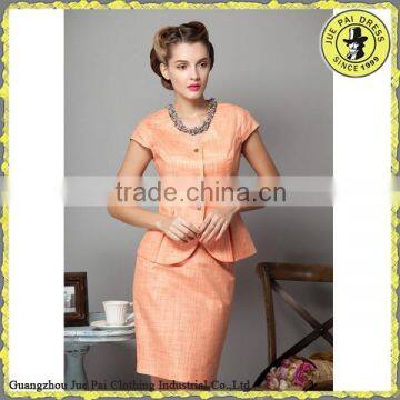 Round Neck Vintage Style Two-pieces Career Dress for Women                        
                                                Quality Choice