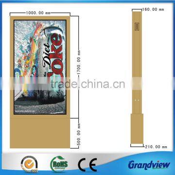 outdoor steel LED advertising scrolling light box