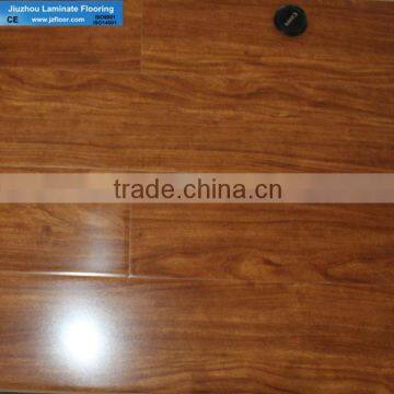 CE\ISO9001\ISO14001 high glossy mould pressing laminated wood flooring B005