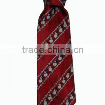 Christmas silk tie