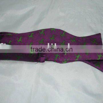 silk self bow tie from factory