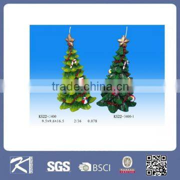 china wholesale paraffin wax christmas tree shaped christmas candle decoration gift for christmas