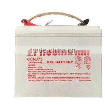 New technology 12V Gel battery with solar energy storage battery