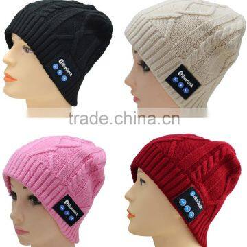 Wholesale winter bluetooth beanie custom bluetooth beanie hat cap Headphone Wireless headphones