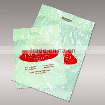 OEM Printed Plastic Bag Cheap Custom Made Die Cut Plastic Carrier Bags