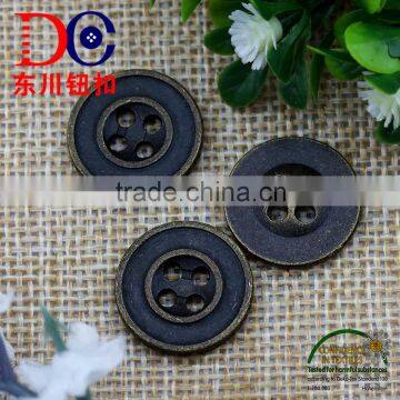Logo Customized 4 Hole Metal Button for Coat photo-1