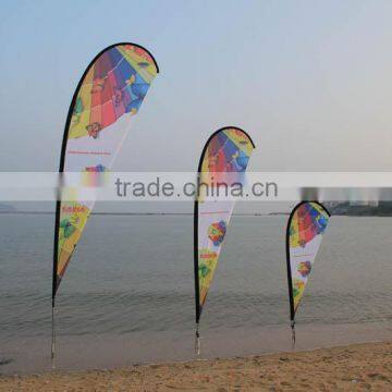 high quality knitted polyester beach flag