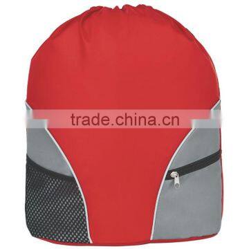 Drawstring Backpack-Red