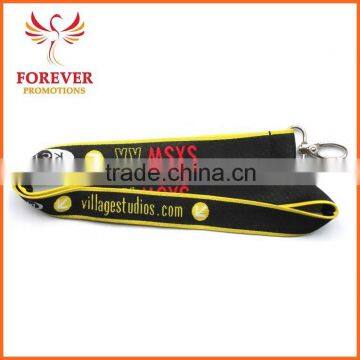 Jacquard Logo Polyester Key Chain Neck Lanyard