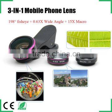 New style anti slip clip 198 degree ultra superme fisheye lens for Sony xperia z5 iPhone 6s plus samsung galaxy s6 s5 HTC one m8