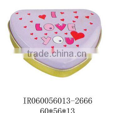 heart tin box